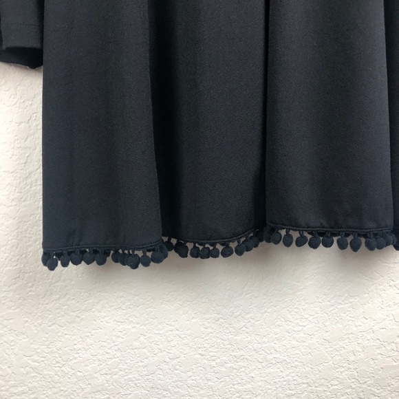 Asos Black Bell Sleeve Dress US size 2 - Picture 4 of 8